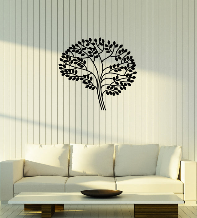 Vinyl Wall Decal Brain Leaves Lab School Science Class Classroom Stickers Mural (ig6086)