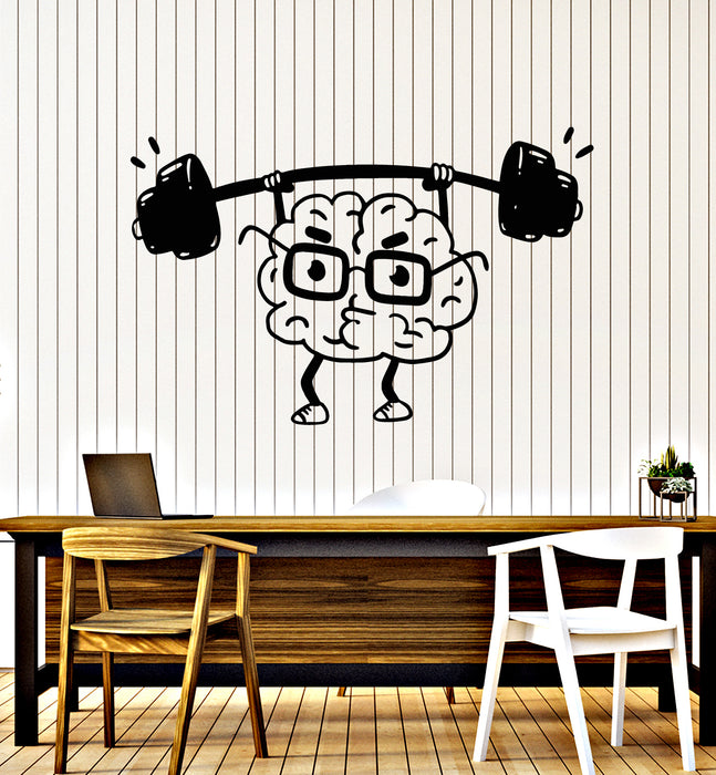 Vinyl Wall Decal Brain Work Mind Creative Idea Home Office Stickers Mural (g6903)