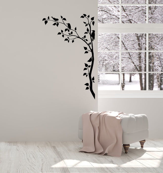 Vinyl Wall Decal Branches Tree Beards Leaves Nature Room Home Interior Stickers Mural (ig5511)
