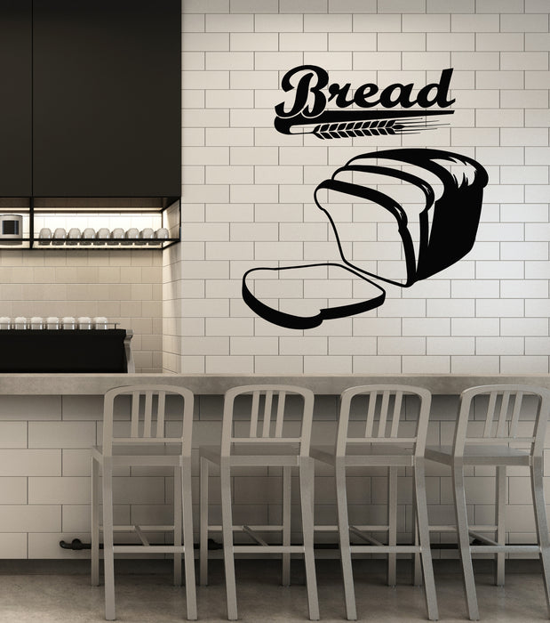 Vinyl Wall Decal Fresh Bread Bakehouse Bakery Oven Baking Stickers Mural (g4581)