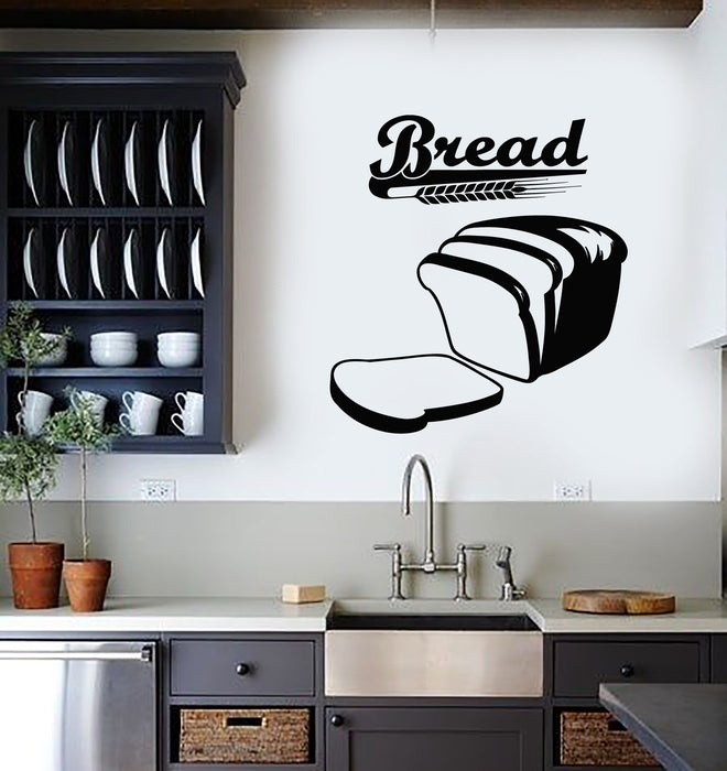 Vinyl Wall Decal Fresh Bread Bakehouse Bakery Oven Baking Stickers Mural (g4581)
