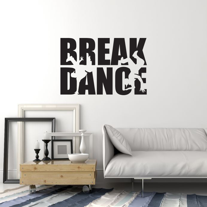 Autocollant mural en vinyle Breakdance Hip Hop Street Dance Breakdancers Chambre Intérieur Autocollants Mural (ig5946)