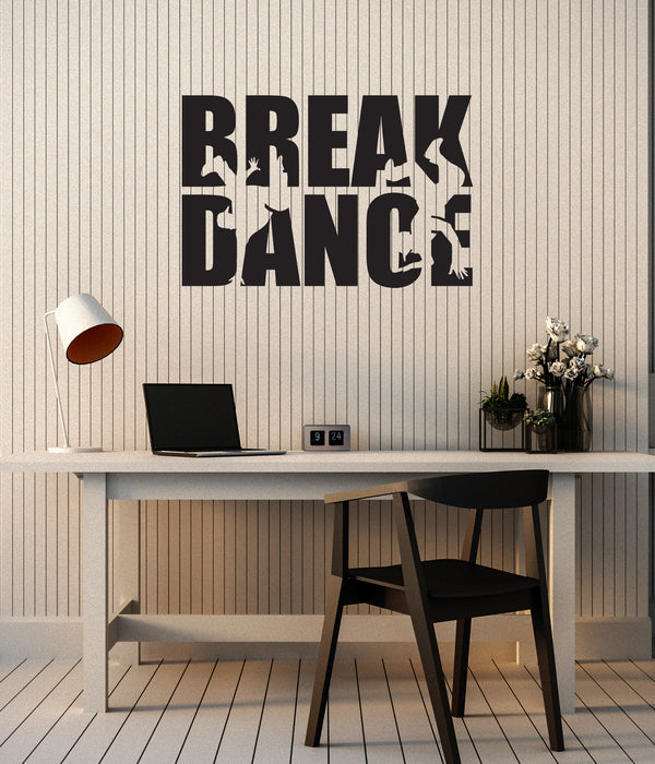 Autocollant mural en vinyle Breakdance Hip Hop Street Dance Breakdancers Chambre Intérieur Autocollants Mural (ig5946)