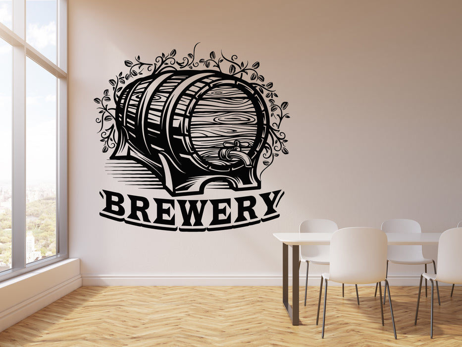 Vinyl Wall Decal Brewery Brewhouse Beer Alcohol Drinking Pub Stickers Mural (g6147)