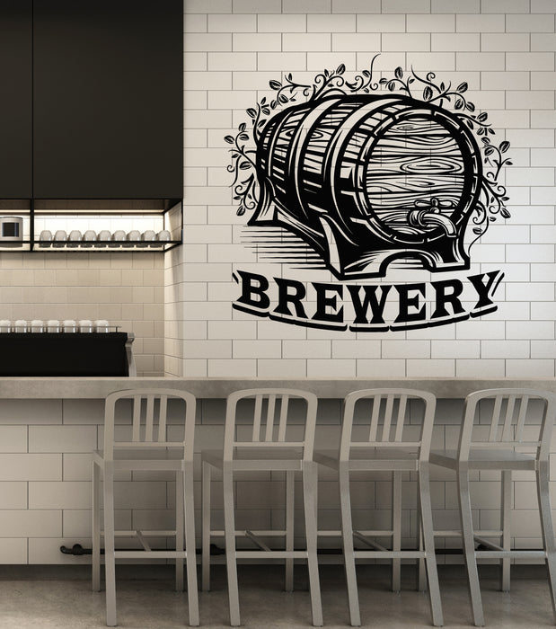 Vinyl Wall Decal Brewery Brewhouse Beer Alcohol Drinking Pub Stickers Mural (g6147)