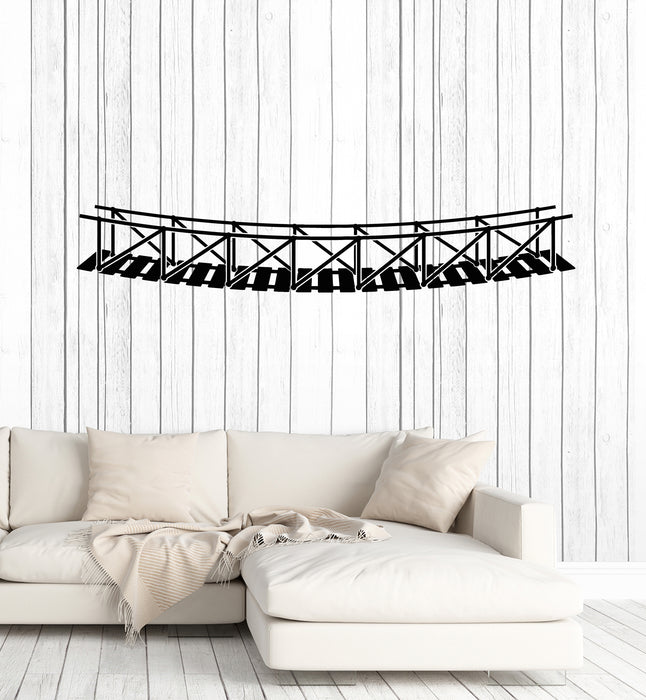 Vinyl Wall Decal Hanging Bridge Architecture Room Art Stickers Mural (g1836)