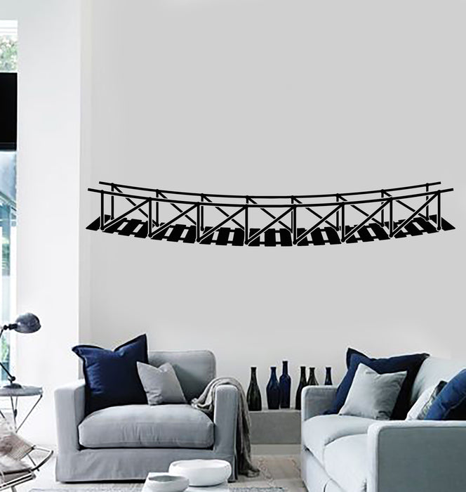 Vinyl Wall Decal Hanging Bridge Architecture Room Art Stickers Mural (g1836)