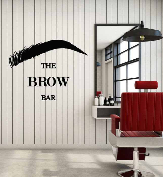 Vinyl Wall Decal Lettering The Brow Bar Beauty Salon Stylist Stickers Mural (g1821)