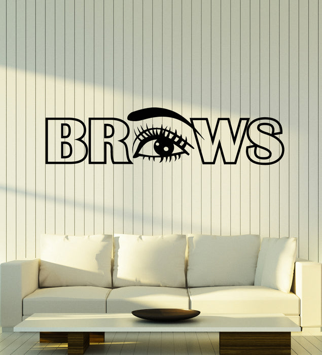 Vinyl Wall Decal Brows Master Microblading Beauty Salon Make Up Stickers Mural (g2308)