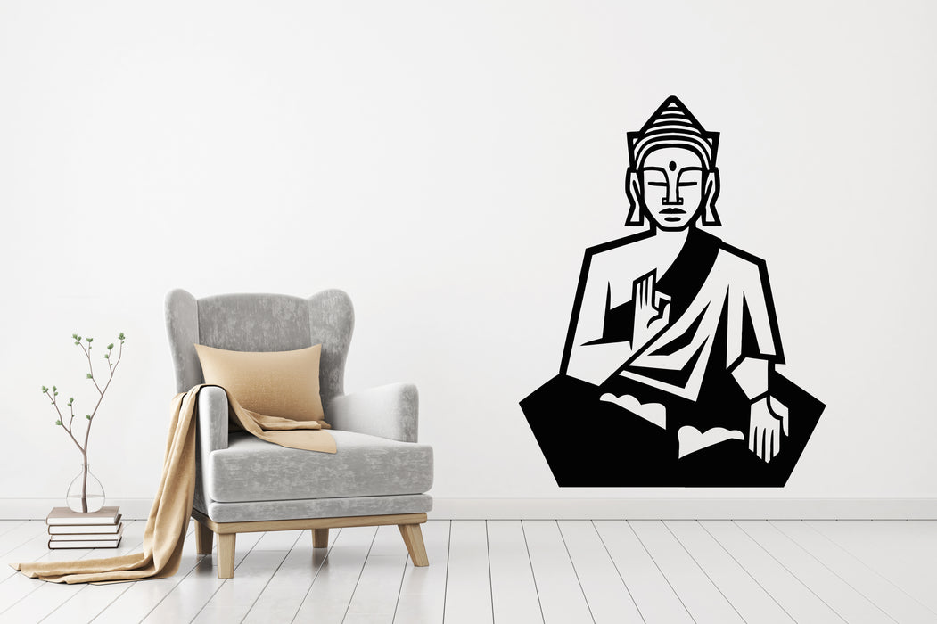 Vinyl Wall Decal Buddha Meditate Yoga Relax Meditation Room Zen Stickers Mural (g8296)