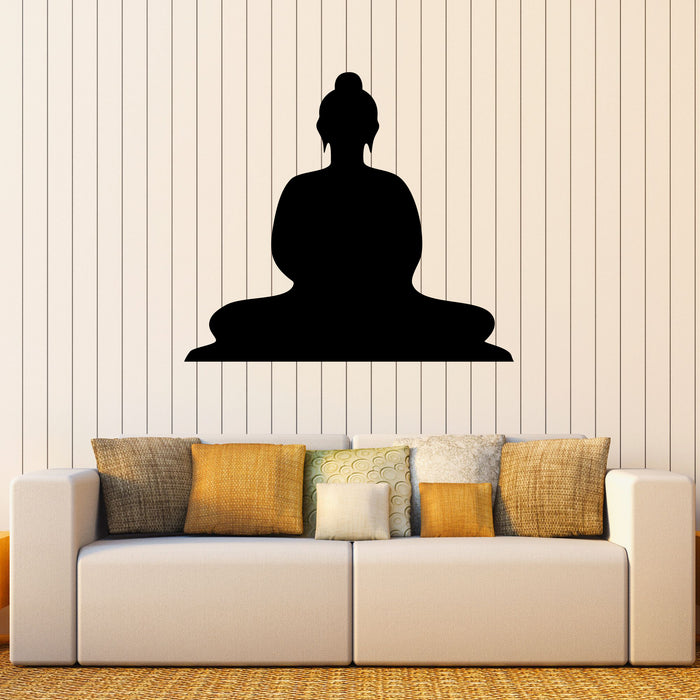 Buddha Vinyl Wall Decal Meditation Religion Buddhism Yoga Studio Stickers Mural (k192)