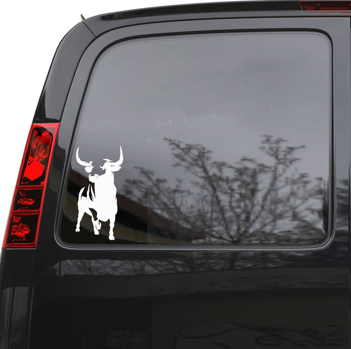 Auto Car Sticker Decal Bull Animal Bullfighter Truck Laptop Window 5" by 10" Unique Gift z4577c