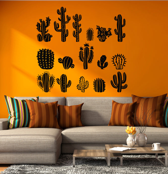 Vinyl Wall Decal Desert Cactus Nature Plant Living Room Stickers Mural (g8033)