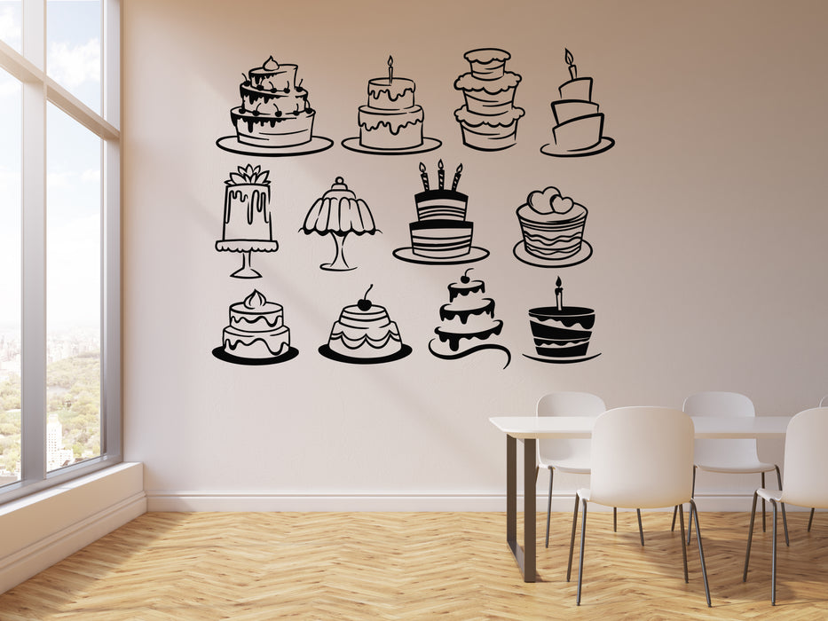 Cakes Production Sticker Cake Wall Stickers Poster Sweet Cupcake | Wall Art.nl