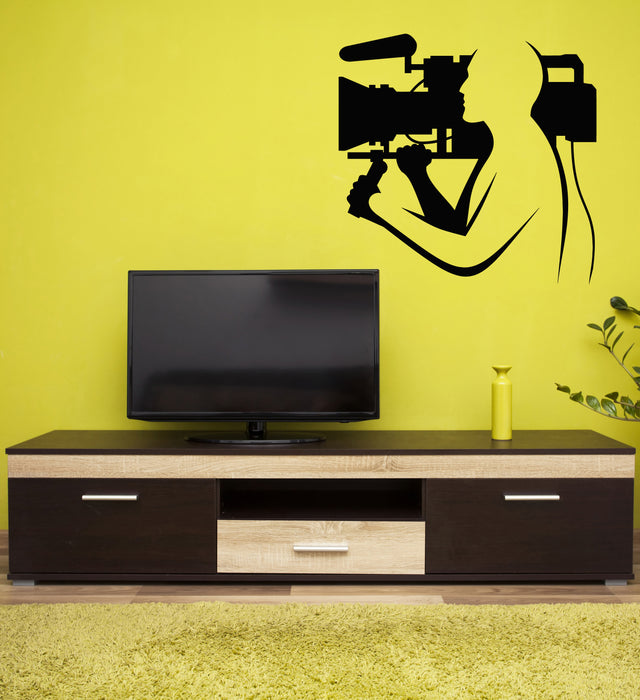 Vinyl Wall Decal Cinematography Camera Filming Director Cameraman Stickers Mural (g1724)
