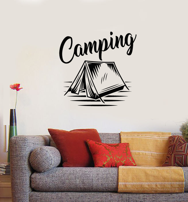Vinyl Wall Decal Wild Life Camping Travel Tourism Camp Stickers Mural (g3842)