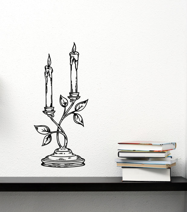Vinyl Wall Decal Candle Holder Light House Room Decoration Stickers Mural (g8187)