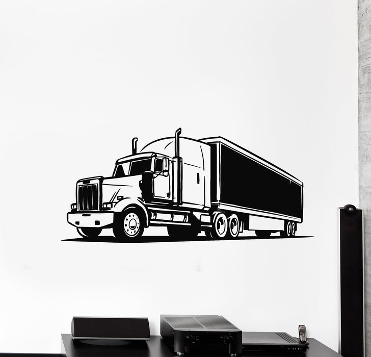 Vinyl Wall Decal Truck Car Transport Decor For Man Decor Stickers Mural (g664)
