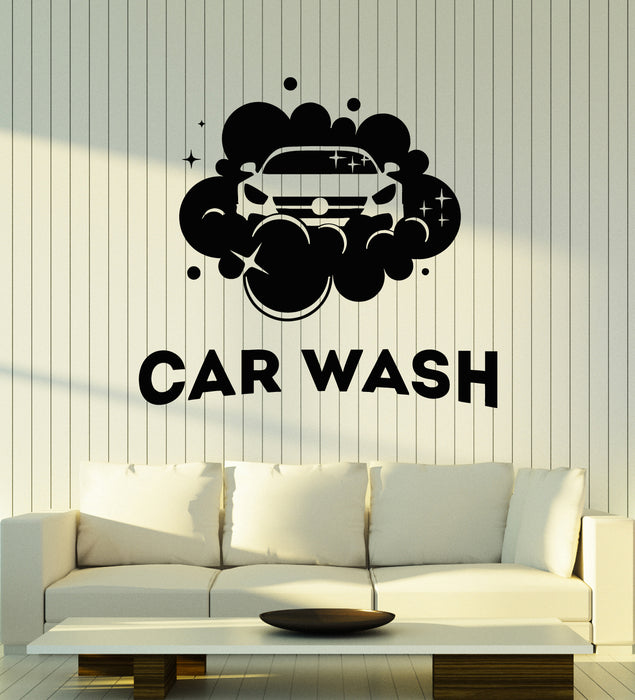 Vinyl Wall Decal Water Clean Car Wash Auto Garage Service Stickers Mural (g2559)