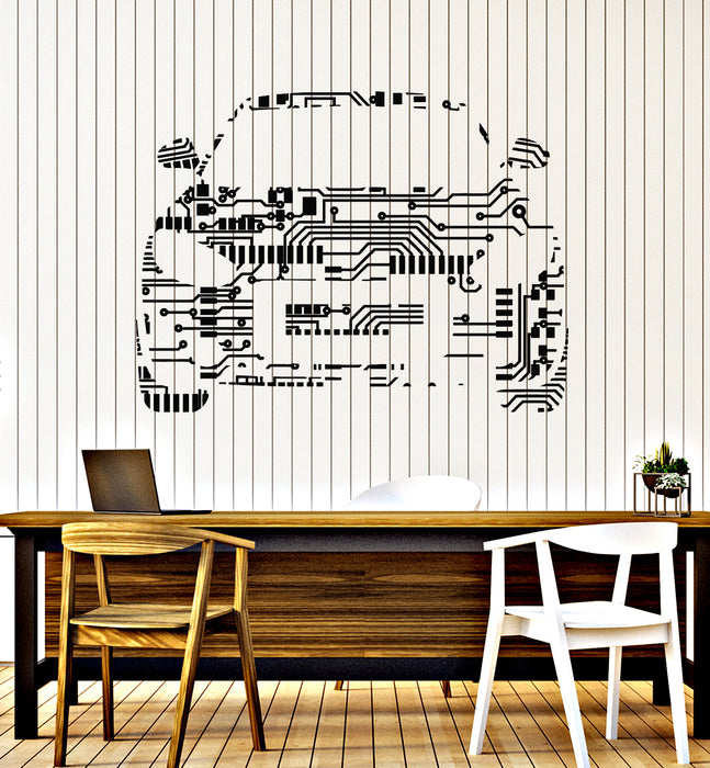 Vinyl Wall Decal Car Auto Chip Engineer Intelligence Science Stickers Mural (g4905)