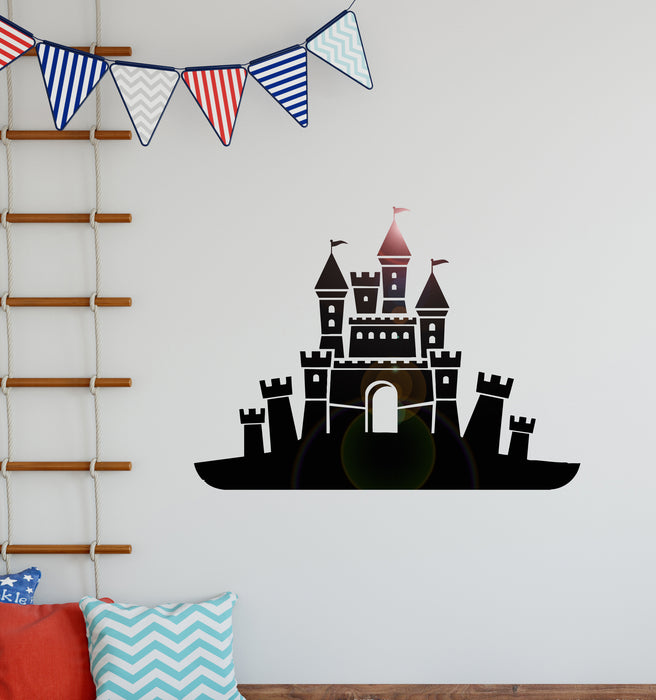 Vinyl Wall Decal Fairytale Princess Castle Nursery Decor Stickers Unique Gift (1307ig)