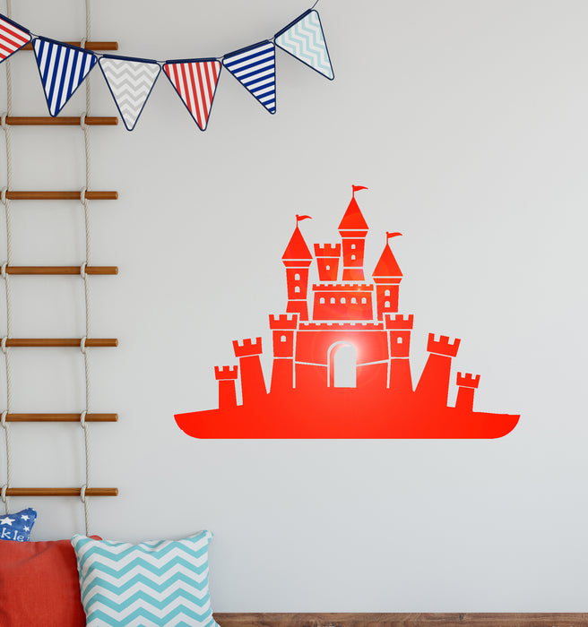 Vinyl Wall Decal Fairytale Princess Castle Nursery Decor Stickers Unique Gift (1307ig)