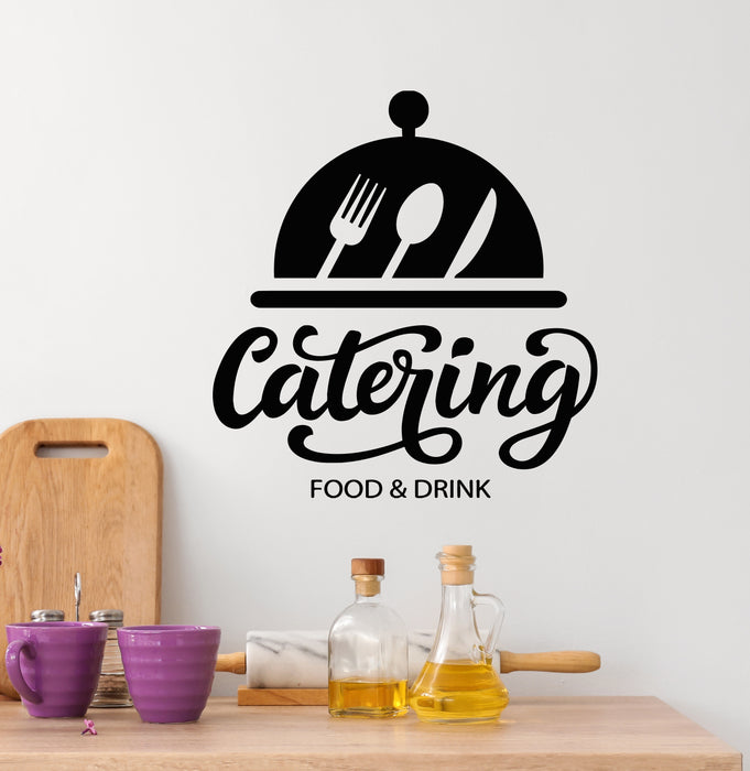 Vinyl Wall Decal Catering Food And Drink Kitchen Decor Restaurant Stickers Mural (g6085)