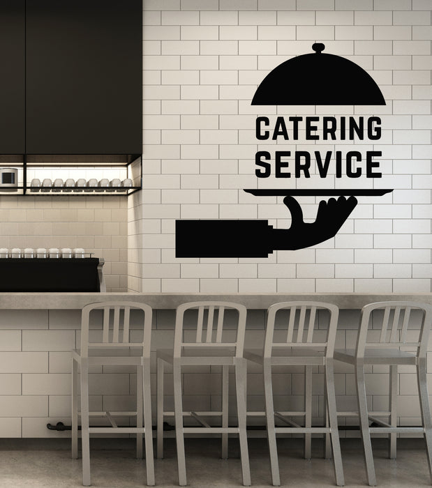 Vinyl Wall Decal Catering Service Tray Restaurant Decor Stickers Mural (g6132)