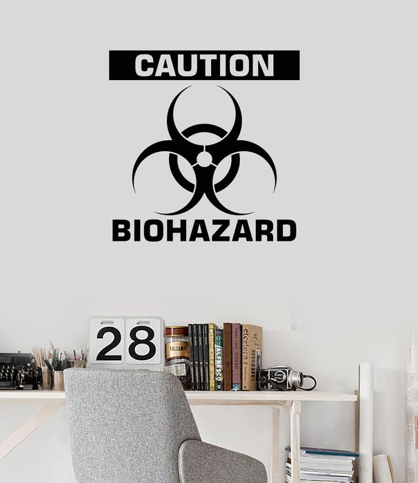 Vinyl Wall Decal Caution Biohazard Creative Room Art Decoration Stickers Mural (ig5443)