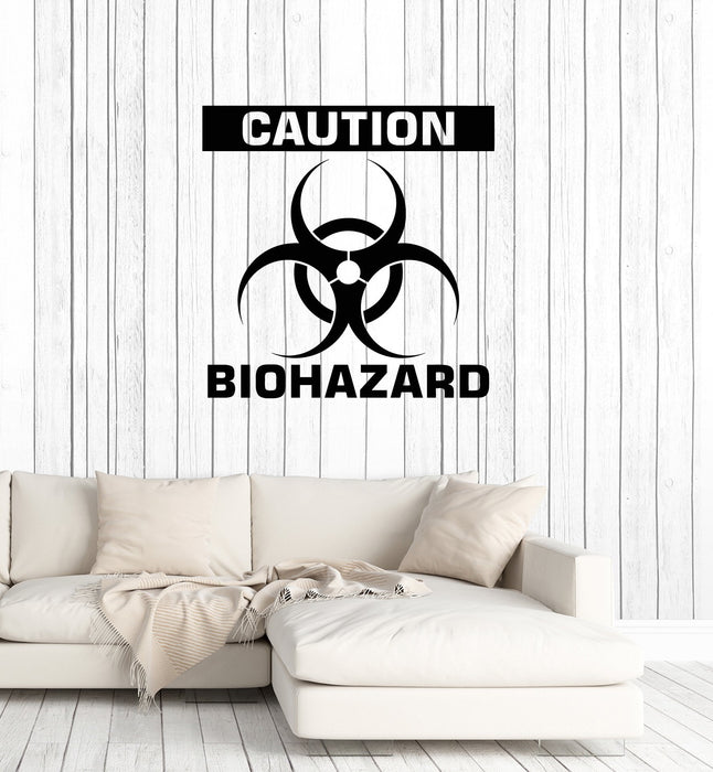 Vinyl Wall Decal Caution Biohazard Creative Room Art Decoration Stickers Mural (ig5443)