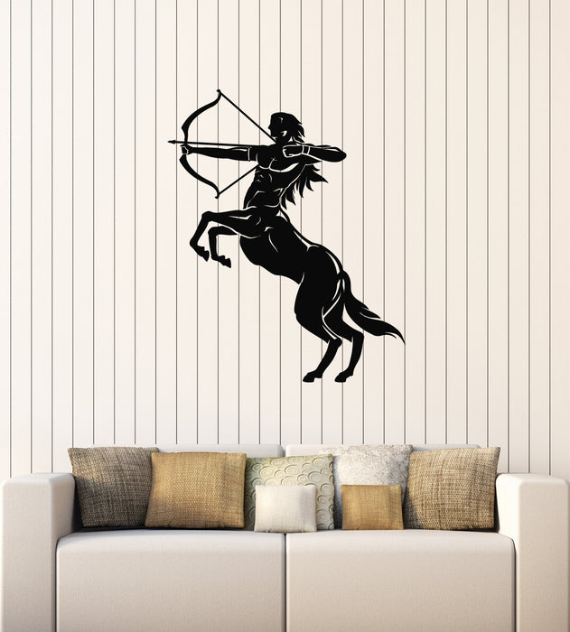 Vinyl Wall Decal Centaur Fantasy Greek Mythology Archer Stickers Mural (g3802)