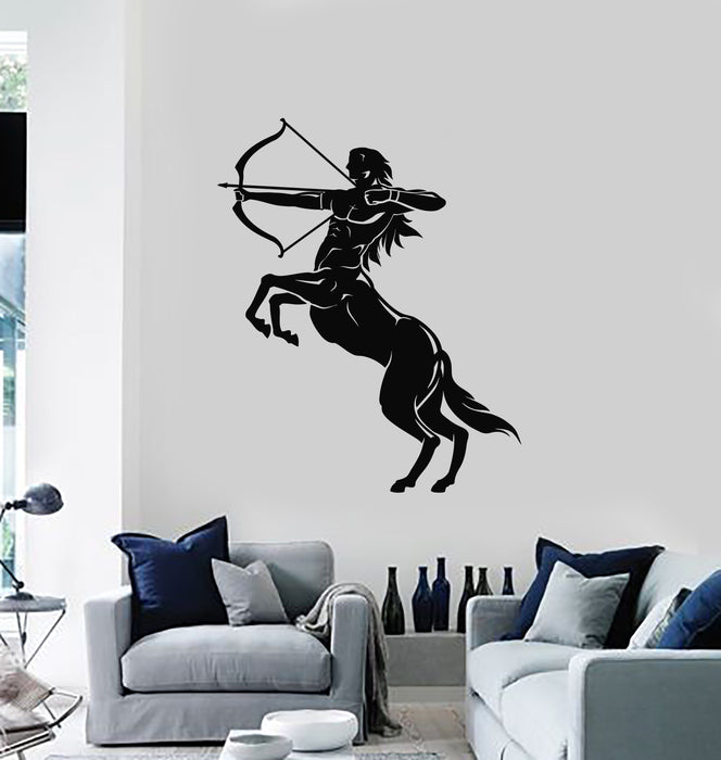 Vinyl Wall Decal Centaur Fantasy Greek Mythology Archer Stickers Mural (g3802)