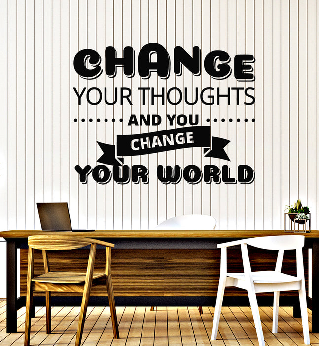 Vinyl Wall Decal Change Inspirational Quote Words Saying Home Interior Stickers Mural (g2653)