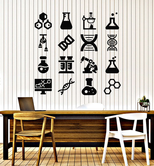 Vinyl Wall Decal Genealogy Biology Chemistry Science School Laboratory Class Stickers Mural (g1677)