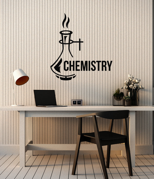 Vinyl Wall Decal Chemistry Lab Decoration School Classroom Science Art Stickers Mural (ig5960)