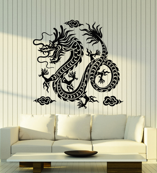 Vinyl Wall Decal Traditional Chinese Dragon Oriental Mythology Stickers Mural (g7205)