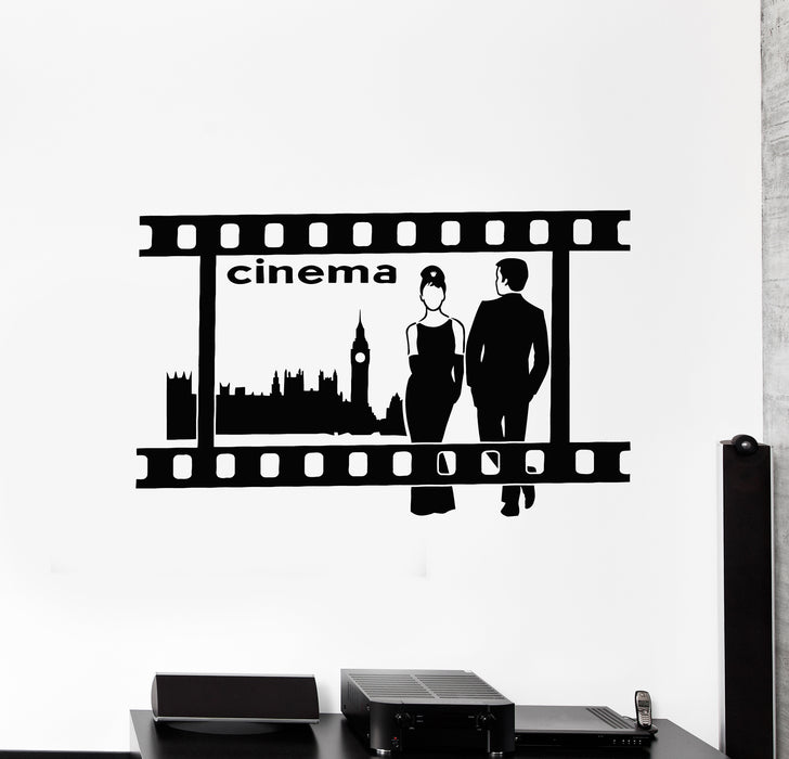 Vinyl Wall Decal Cinema Strip TV Film Retro Movie Media Room London Stickers Mural (g1750)