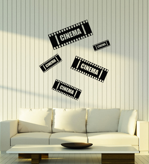 Vinyl Wall Decal Cinema Films Movie Filming TV Living Room Stickers Mural (g4801)