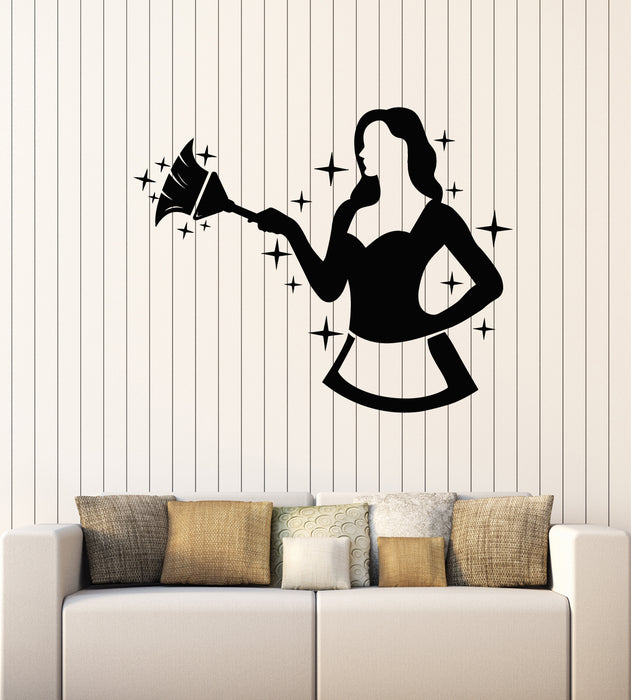 Vinyl Wall Decal Housemaid Wife House Services Uniforms Decor Stickers Mural (g7573)