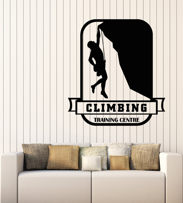 Vinyl Wall Decal Climbing Extreme Sport Climber Training Centre Stickers Mural (g3084)