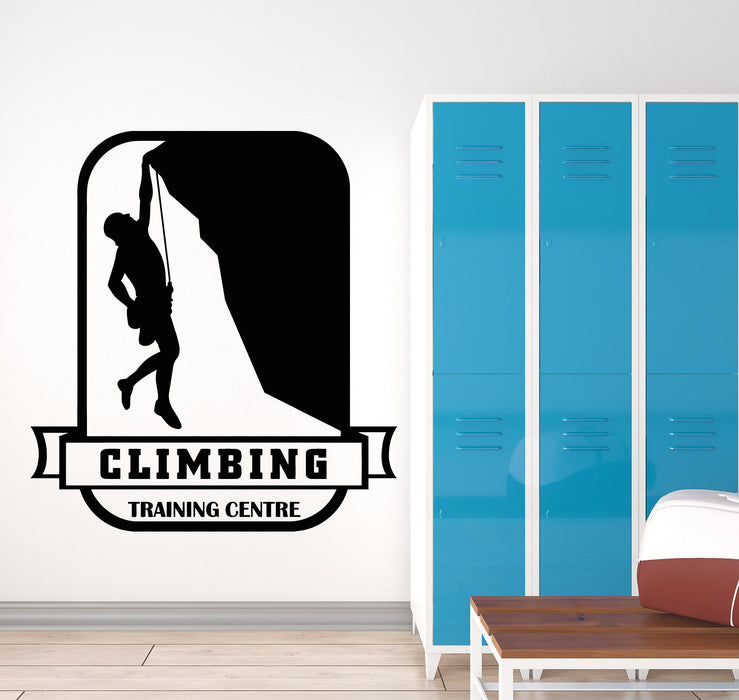 Vinyl Wall Decal Climbing Extreme Sport Climber Training Centre Stickers Mural (g3084)