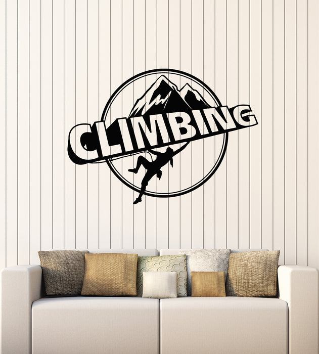 Vinyl Wall Decal Mounting Climbing Extreme Sport Alpinism Stickers Mural (g5293)
