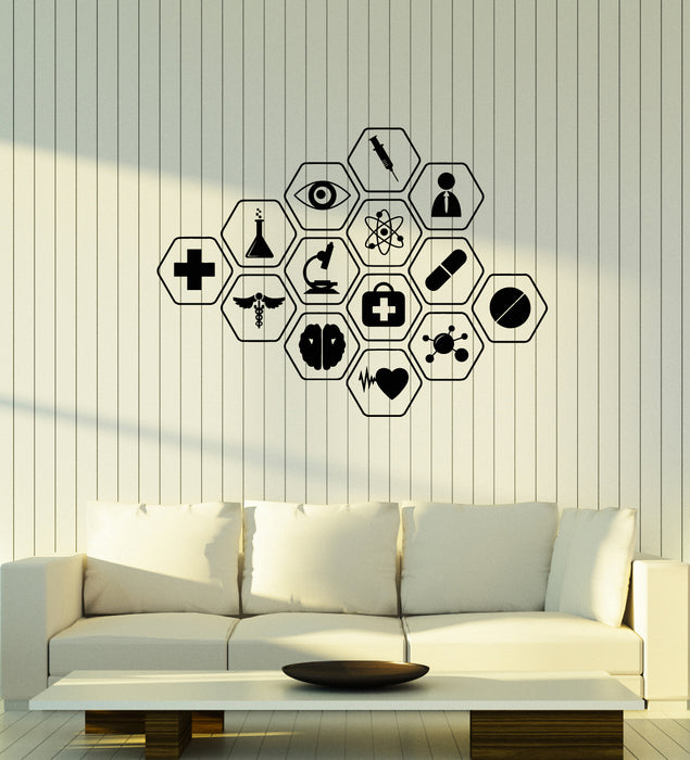 Vinyl Wall Decal Logo Health Care Clinic Hospital Pharmacy Stickers Mural (g3534)