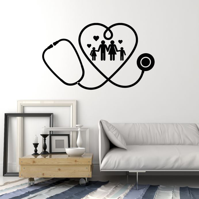 Vinyl Wall Decal Signboard Medical Family Clinic Health Care Stickers Mural (g6016)