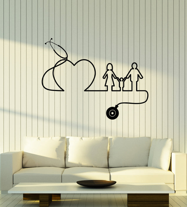Vinyl Wall Decal Medical Healthy Care Family Clinical Hospital Stickers Mural (g4695)