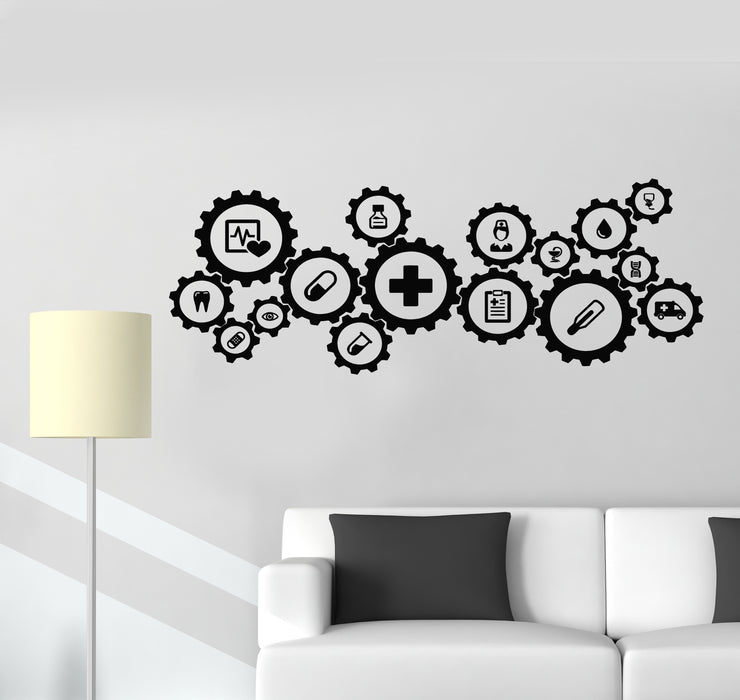 Vinyl Wall Decal Healthy Care Clinic Medicine Interior Hospital Stickers Mural (g5325)