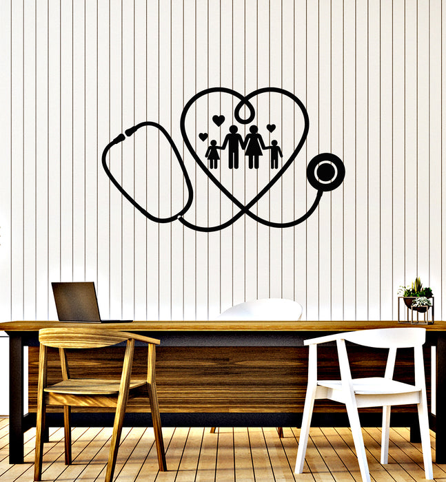 Vinyl Wall Decal Signboard Medical Family Clinic Health Care Stickers Mural (g6016)