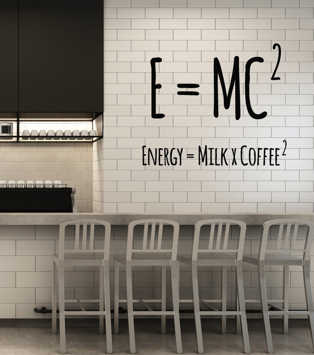 Vinyl Wall Decal Coffee Lover Physical Formula Funny Cafe Art Decor Stickers Mural (ig5392)