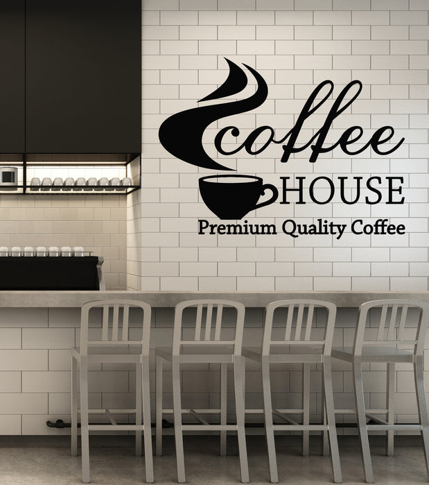 Vinyl Wall Decal Coffee House Cafe Bar Premium Quality Coffee Cup Stickers Mural (g2970)