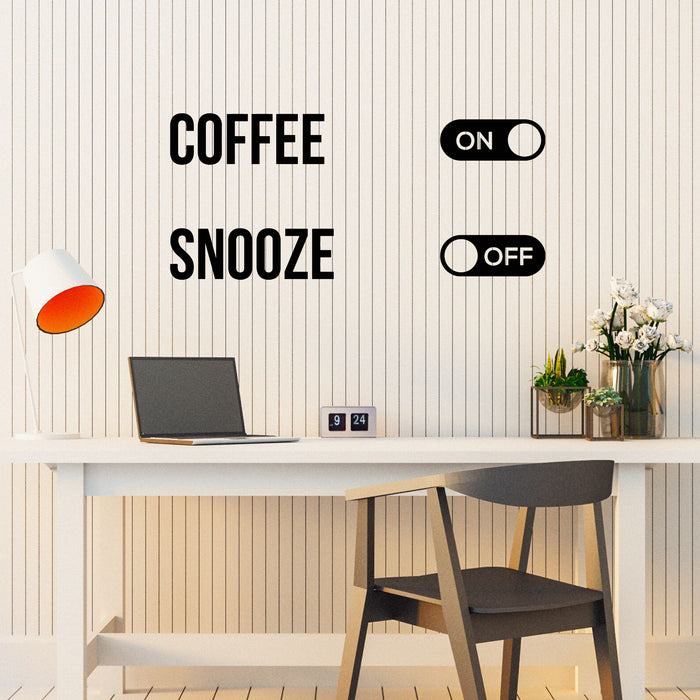 Vinyl Wall Decal Coffee Time Drinking Cafe House Shop Stickers Mural (g8105)
